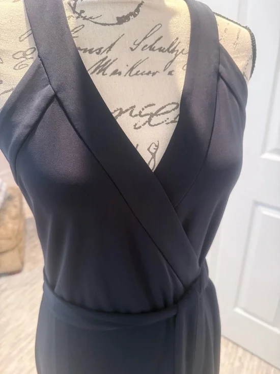 Ann Taylor Navy Blue Wrap dress NEW WITH TAGS - Picture 5 of 6